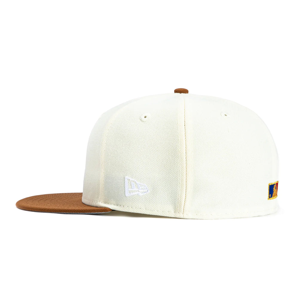 New Era 59Fifty Toasted Peanut San Francisco Giants 2002 World Series Patch Hat