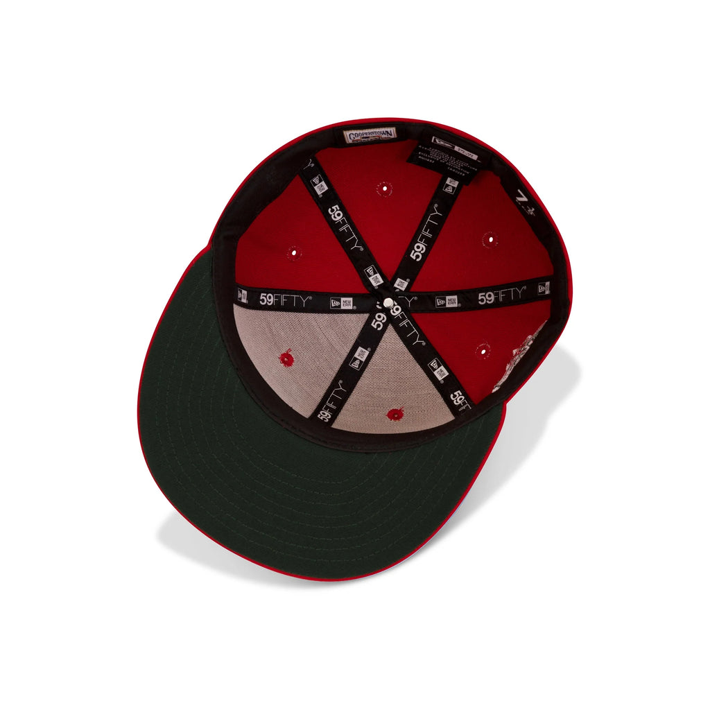 New Era L.A. Anaheim Angels Fitted Green Bottom "Red Green" (40th Season Embroidery)