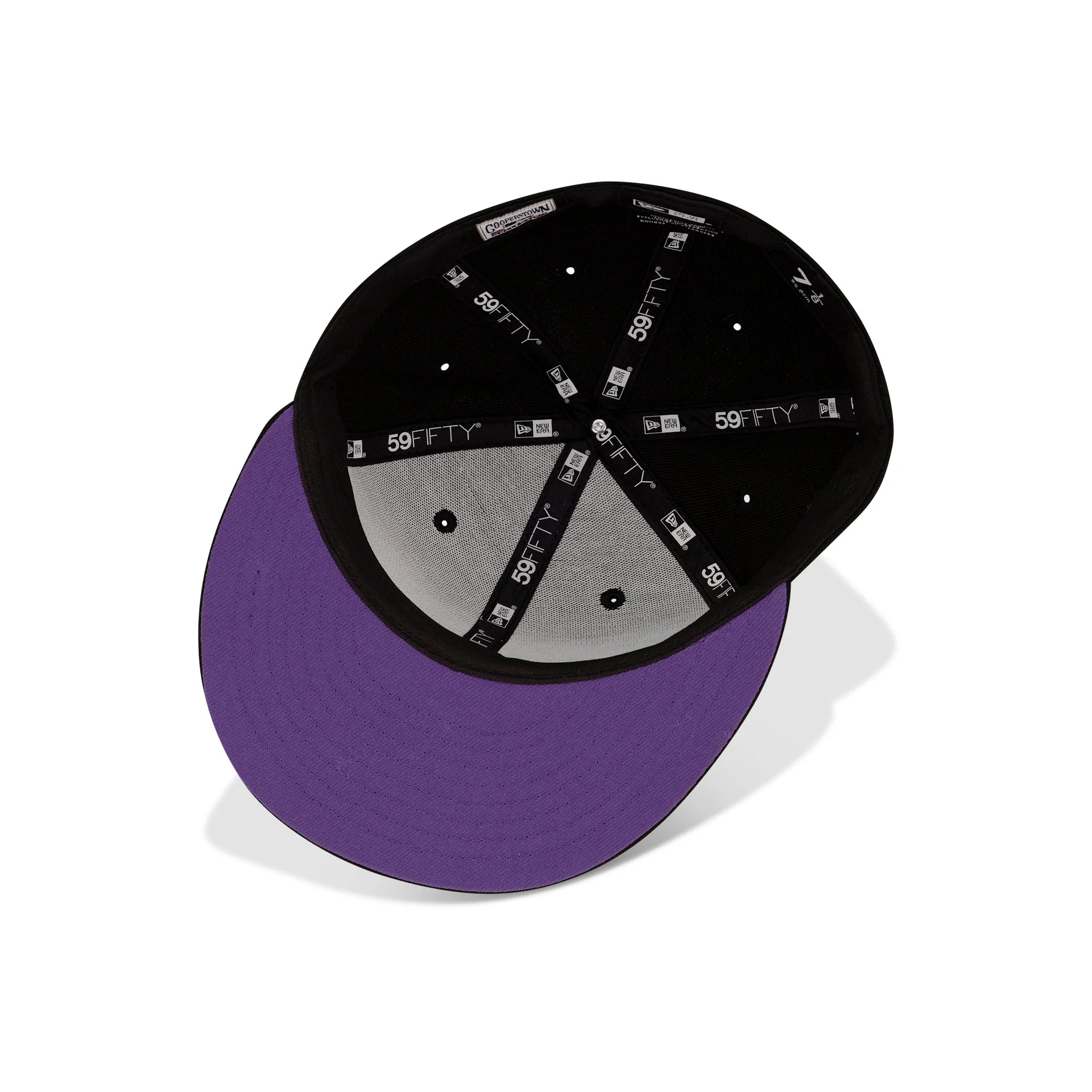 New Era Toronto Blue Jays Fitted Purple Bottom "Black Purple" (25th Season Embroidery)