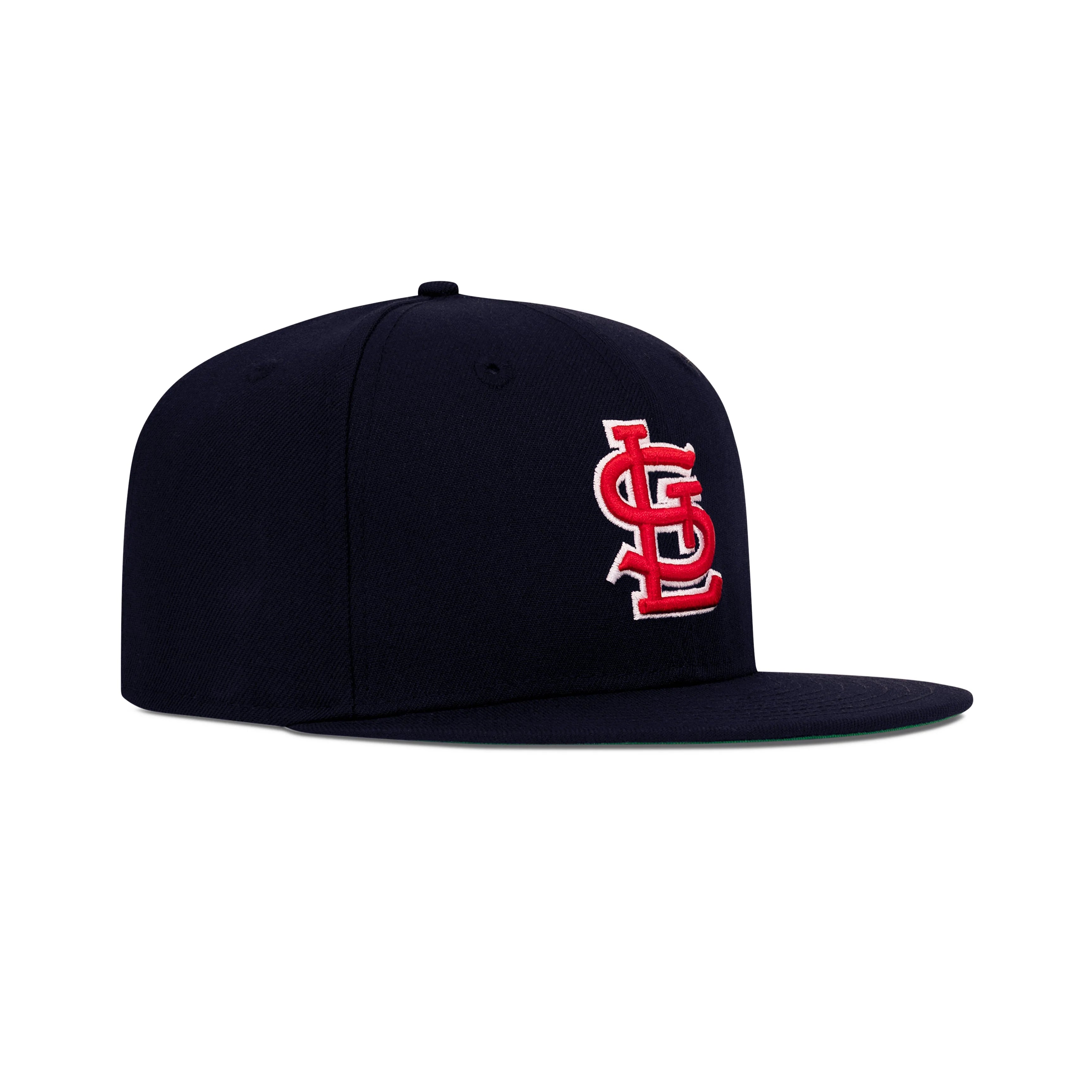 New Era St. Louis Cardinals Fitted Green Bottom "Navy Red" (1964 World Series Embroidery)