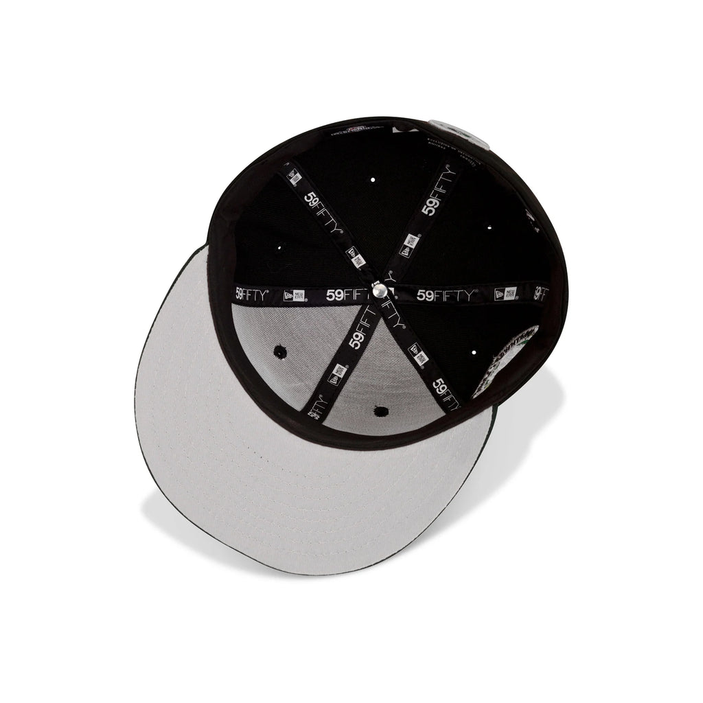 New Era Eugene Emeralds Fitted Grey Bottom "Black Green" (Northwest League Embroidery)