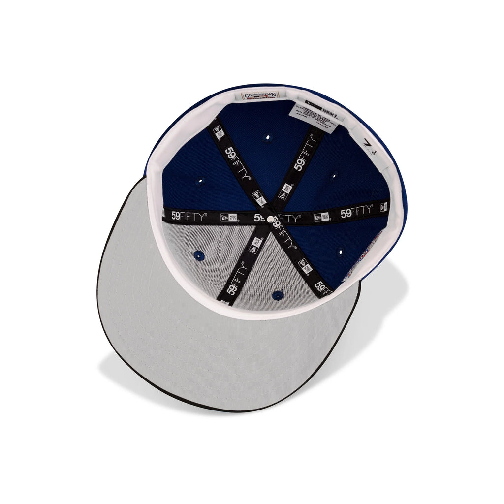 New Era New York Mets Fitted Grey Bottom "Royal Black" (2000 Subway Series Embroidery)