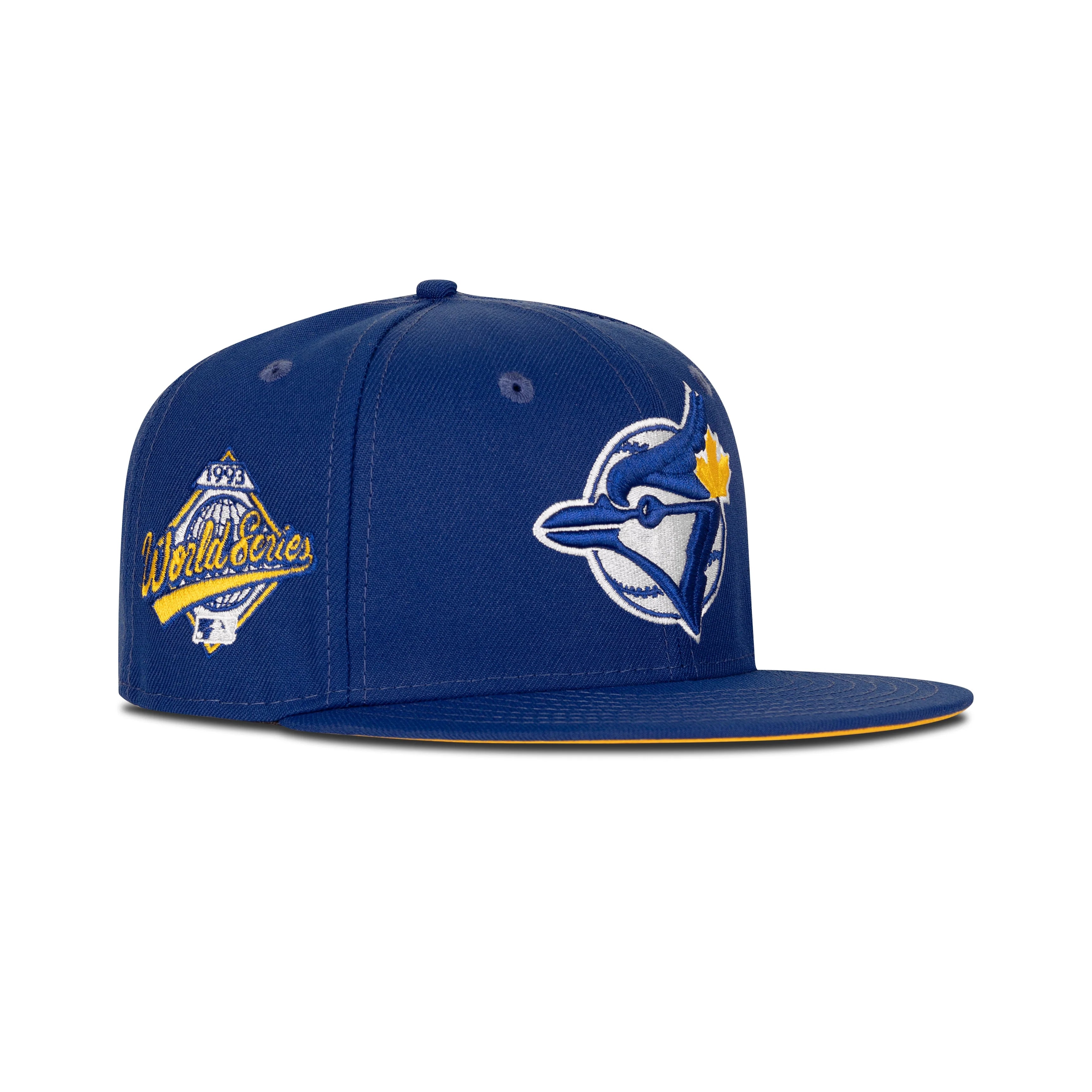 New Era Toronto Blue Jays Fitted Yellow Bottom "Royal Yellow" (1993 World Series Embroidery)
