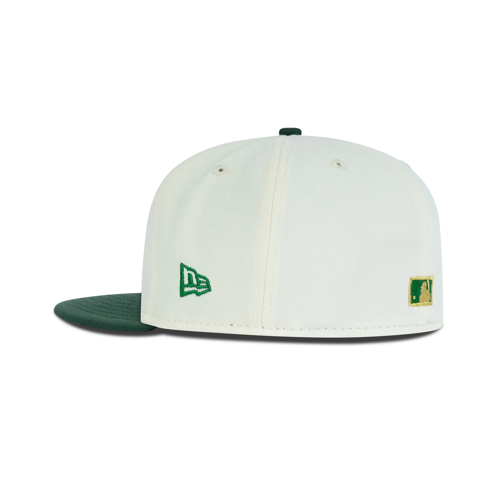 New Era Chicago Cubs Fitted Grey Bottom "Cream Metallic Green Gold" (1990 All Star Game Embroidery)