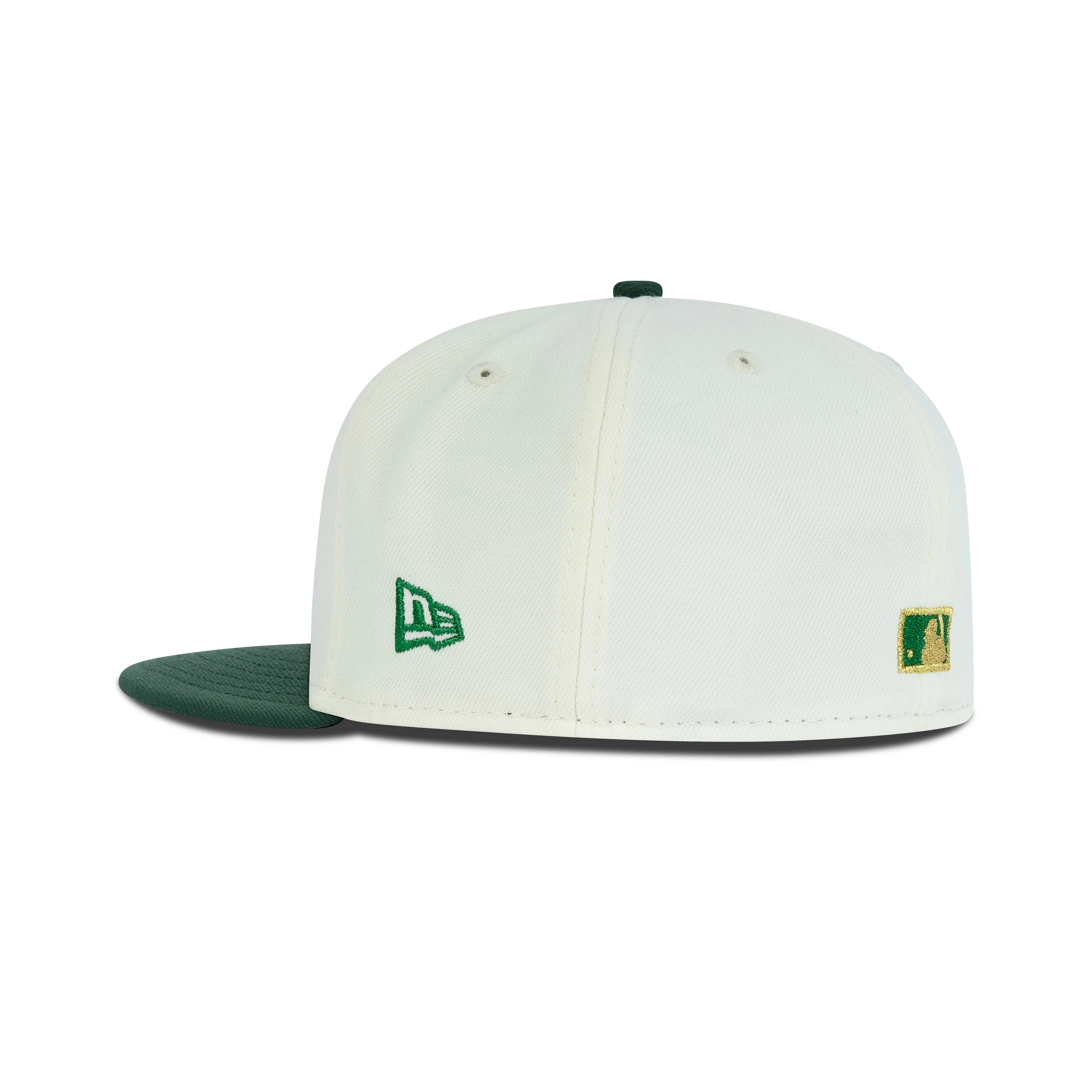 New Era Chicago Cubs Fitted Grey Bottom "Cream Metallic Green Gold" (1990 All Star Game Embroidery)
