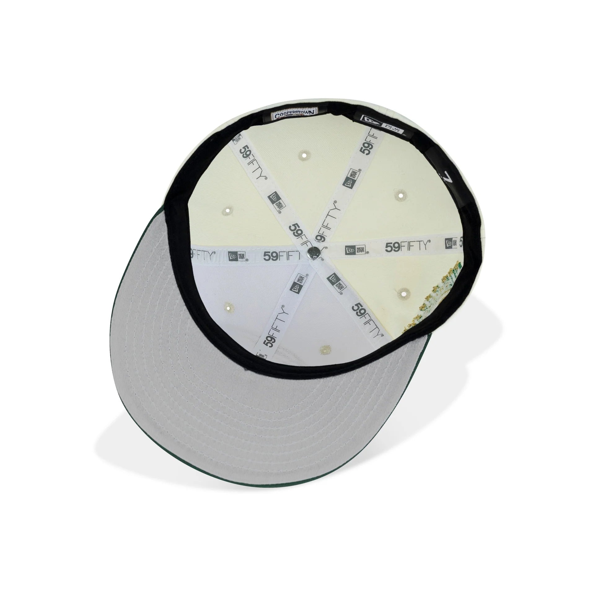 New Era Chicago Cubs Fitted Grey Bottom "Cream Metallic Green Gold" (1990 All Star Game Embroidery)