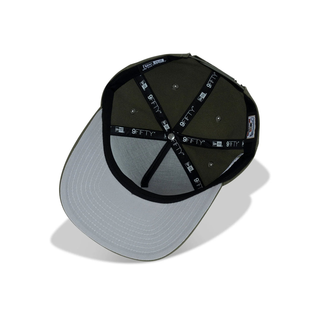 New Era Montreal Expos A-Frame Snapback Grey Bottom "Olive White Black" (35th Anniversary Embroidery)