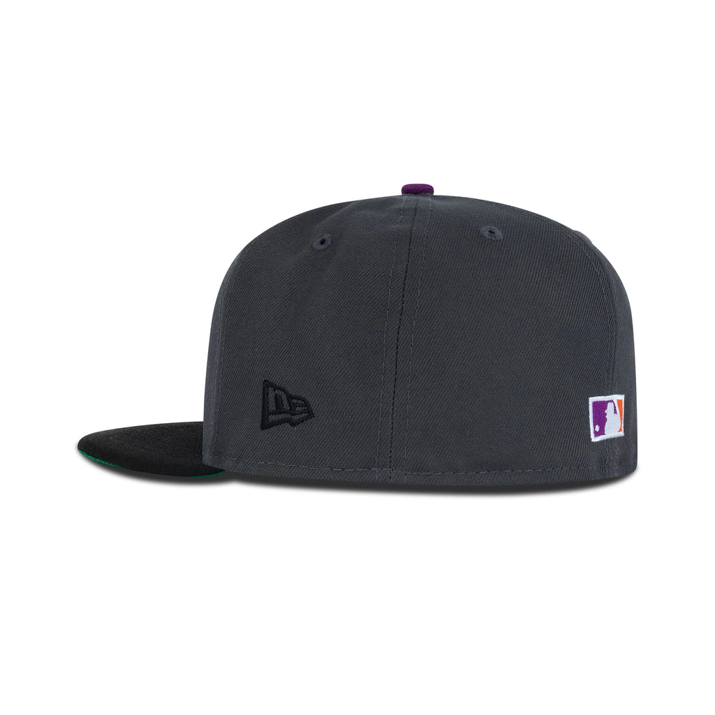 New Era New York Mets Fitted Green Bottom "Dark Graphite Black Purple" (1964-2004 40th Anniversary Embroidery)
