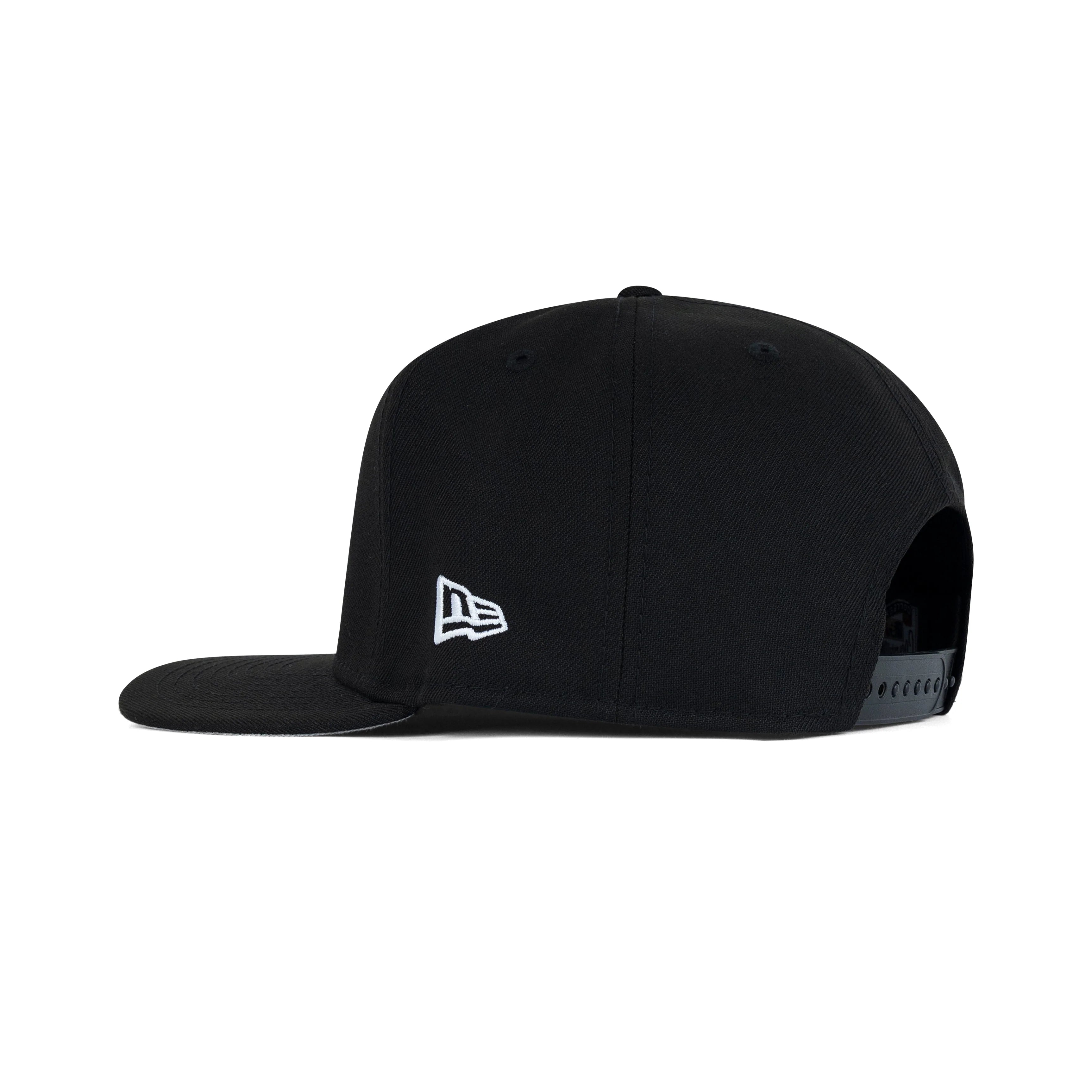 New Era NYY vs. NYM A-Frame Snapback Grey Bottom "Black White" (2000 Subway Series Embroidery)