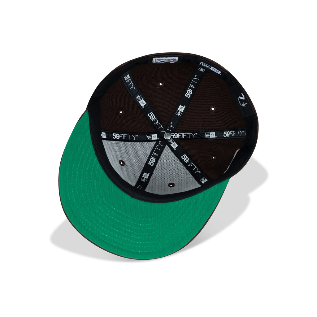 New Era Philadelphia Phillies Fitted Green Bottom "Dark Brown White Copper" (2008 World Series Champions Embroidery)