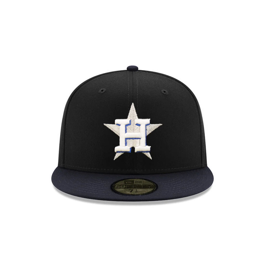 New Era  Houston Astros Black Blue 2 Tone 2022 World Series SP 59Fifty Fitted