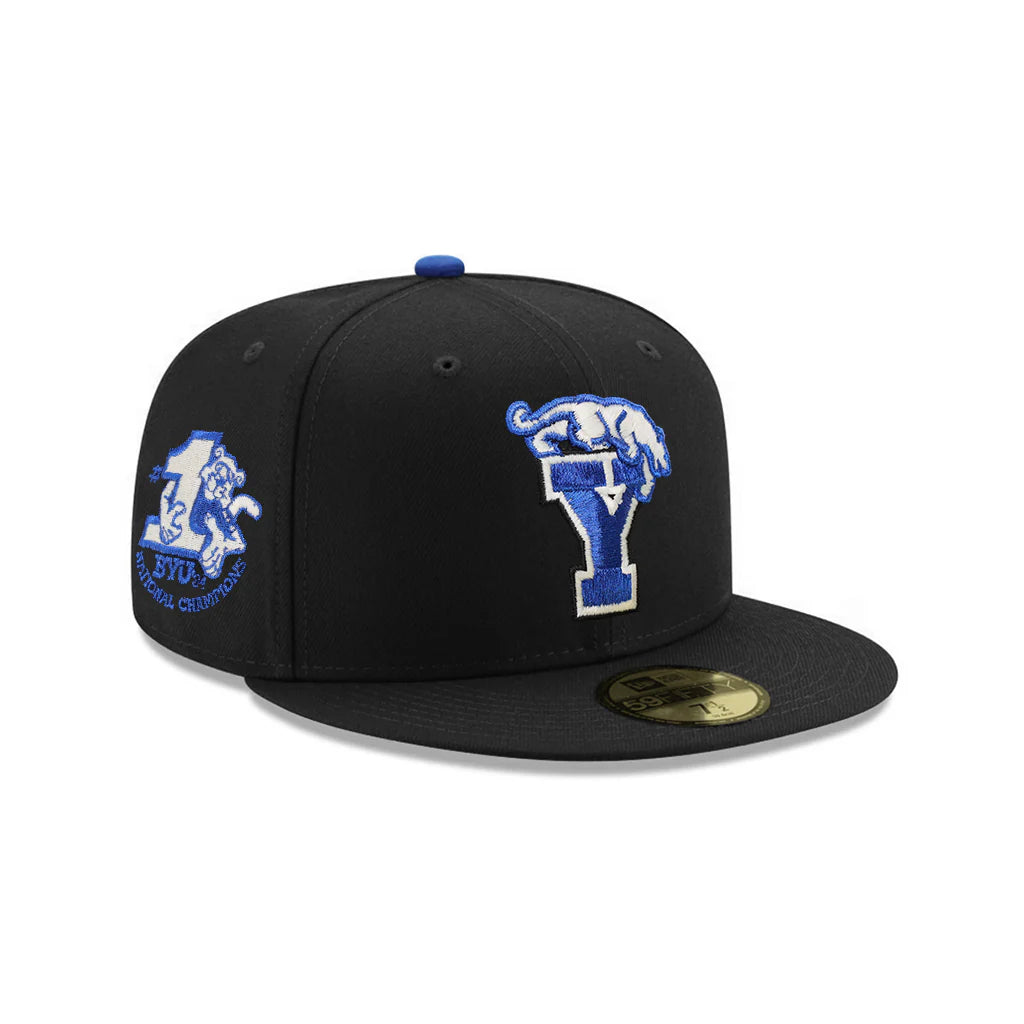 New Era  Brigham Young University BYU Cougars Black #1 National Champions SP NCAA 59Fifty Fitted