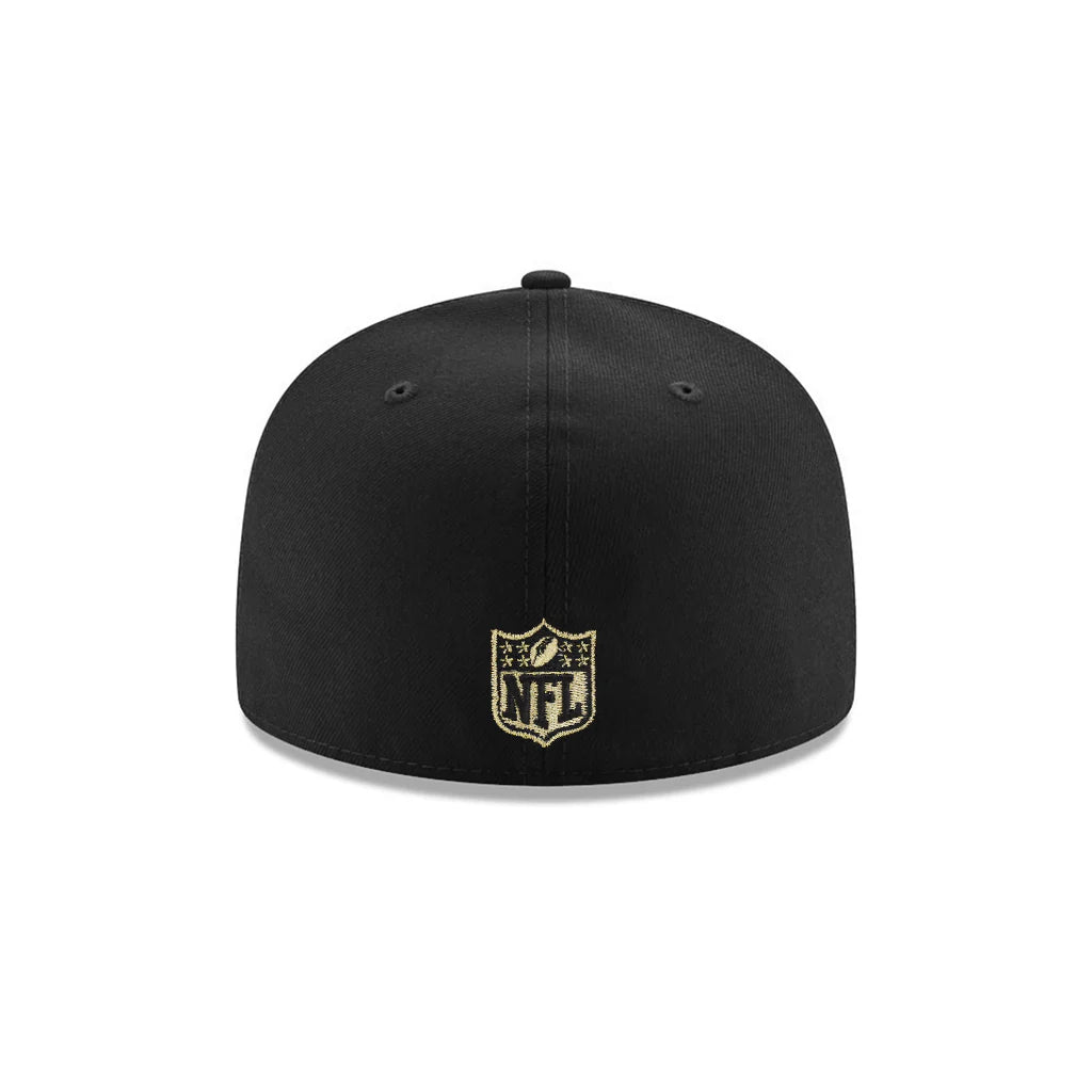 New Era  Los Angeles Chargers Black Gold Shield Logo SP 59Fifty Fitted