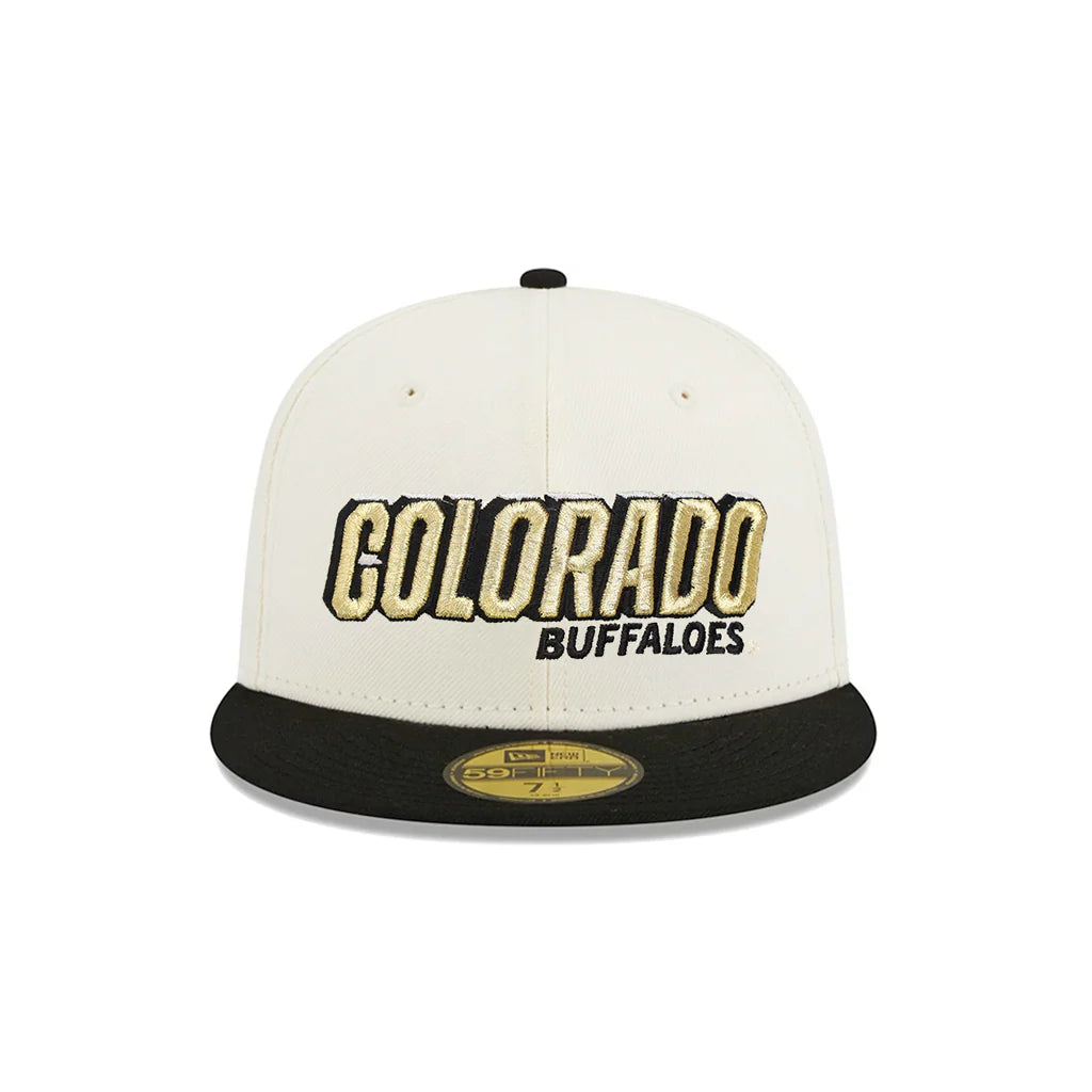 New Era  Colorado Buffaloes Chrome Black 2 Tone CU SP NCAA 59Fifty Fitted