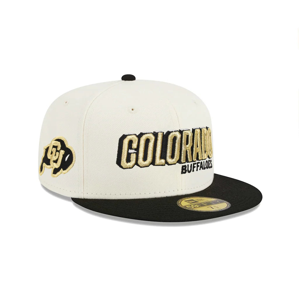 New Era  Colorado Buffaloes Chrome Black 2 Tone CU SP NCAA 59Fifty Fitted