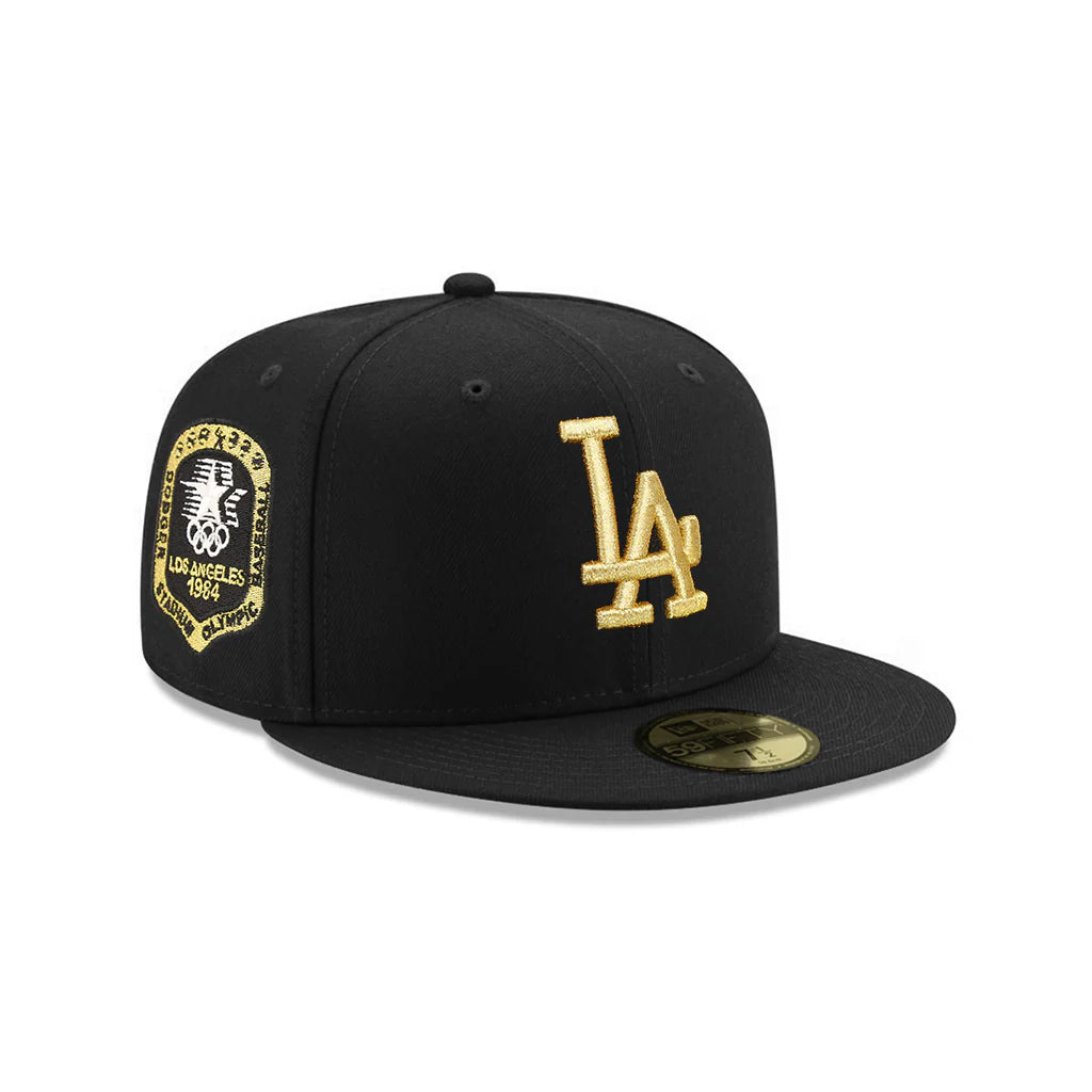New Era  Los Angeles Dodgers Black Metallic Gold 1984 Olympics SP 59Fifty Fitted