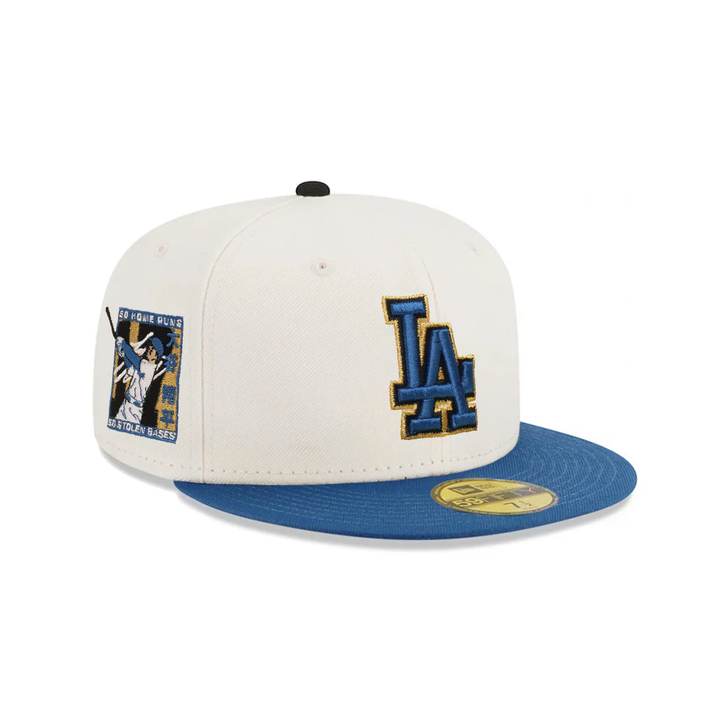 New Era  Los Angeles Dodgers Chrome Blue 2 Tone Shohei Ohtani 50/50 SP 59Fifty Fitted