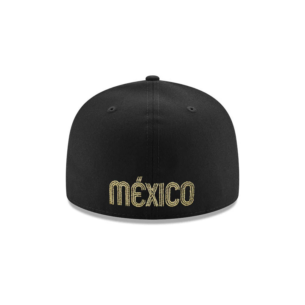 New Era  Mexico World Baseball Classic WBC Black Gold Mexico Flag SP 59Fifty Fitted
