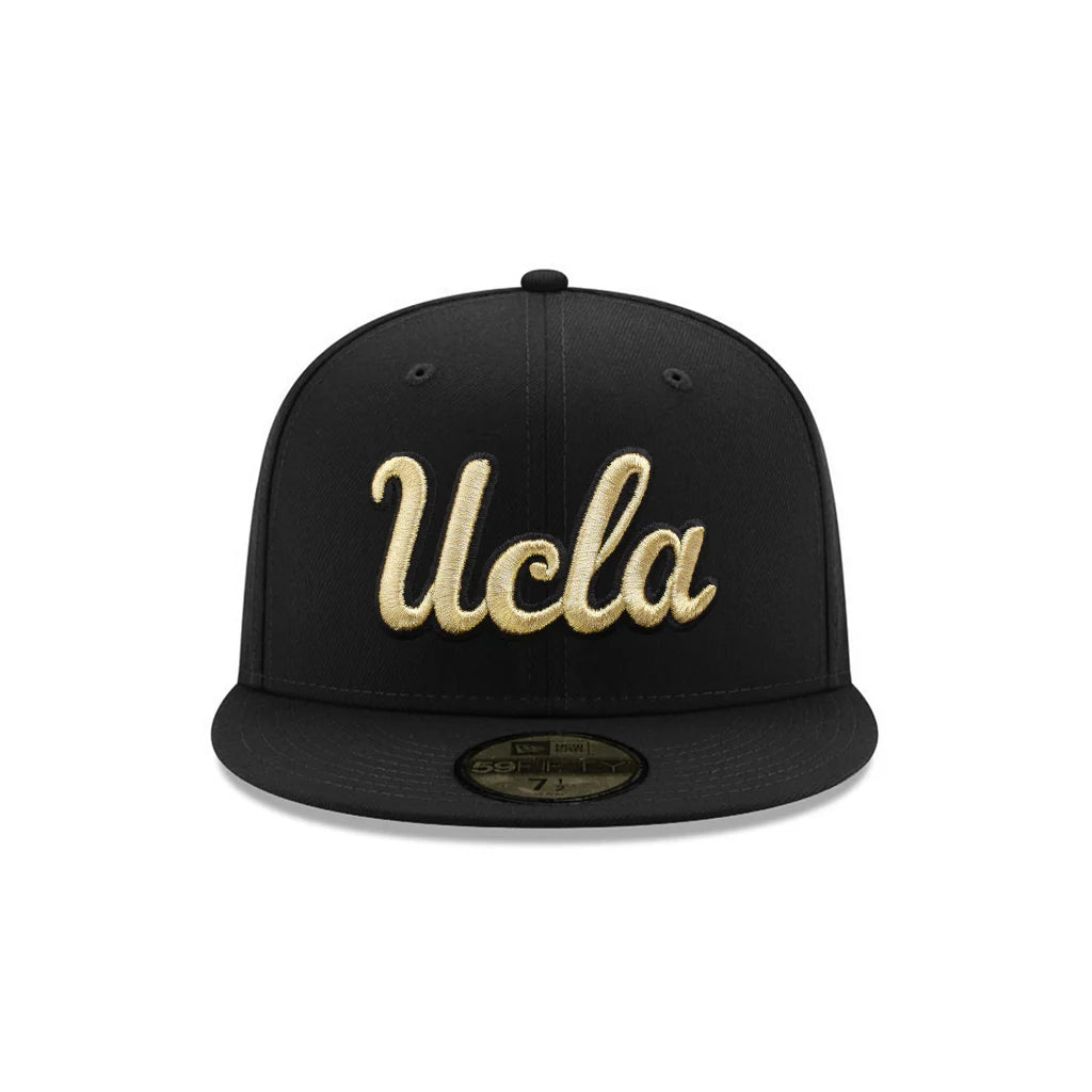 New Era University Of California Los Angeles UCLA Bruins Black Gold Alternate Logo SP 59Fifty Fitted